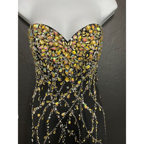 Disney Forever Enchanted Strapless Beaded Cocktail Dress | Size 2 - Picture 5 of 14